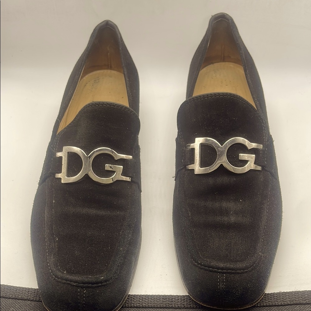 Dolce & Gabbana Black and Silver Loafers